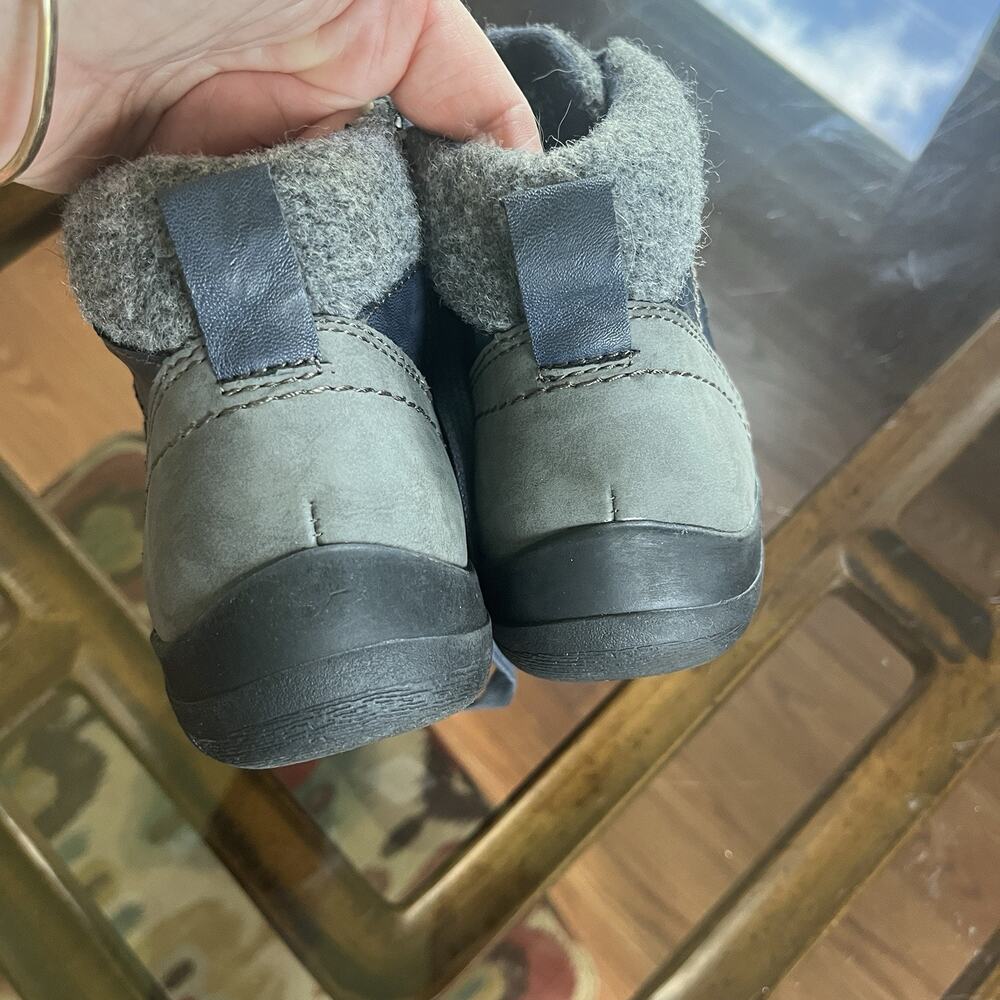 Women’s Earth Origins Rapid Ricky Boot 6.5 Navy Blue Vegan Fleece Indie Grunge - Picture 2 of 10